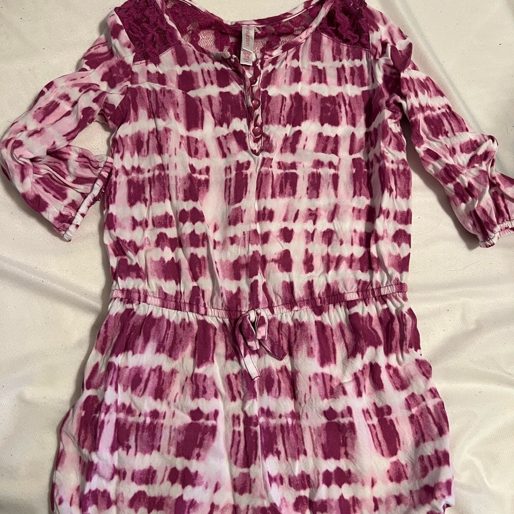 Tie Dye Girls Romper